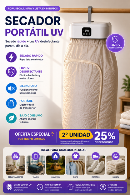 SECADOR PORTATIL ECO DRY MINI PRECIO ESPECIAL CYBER