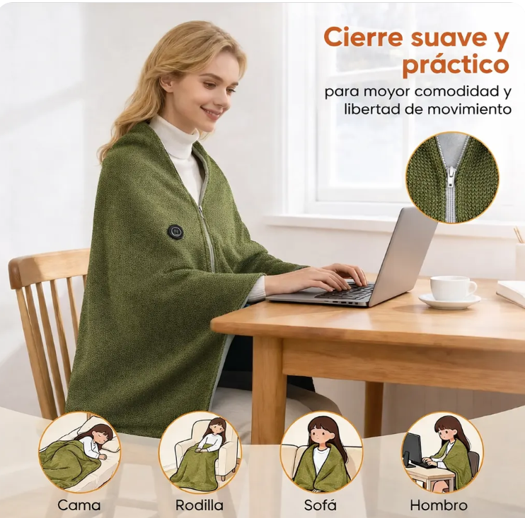 Manta Térmica Eléctrica Carga USB
